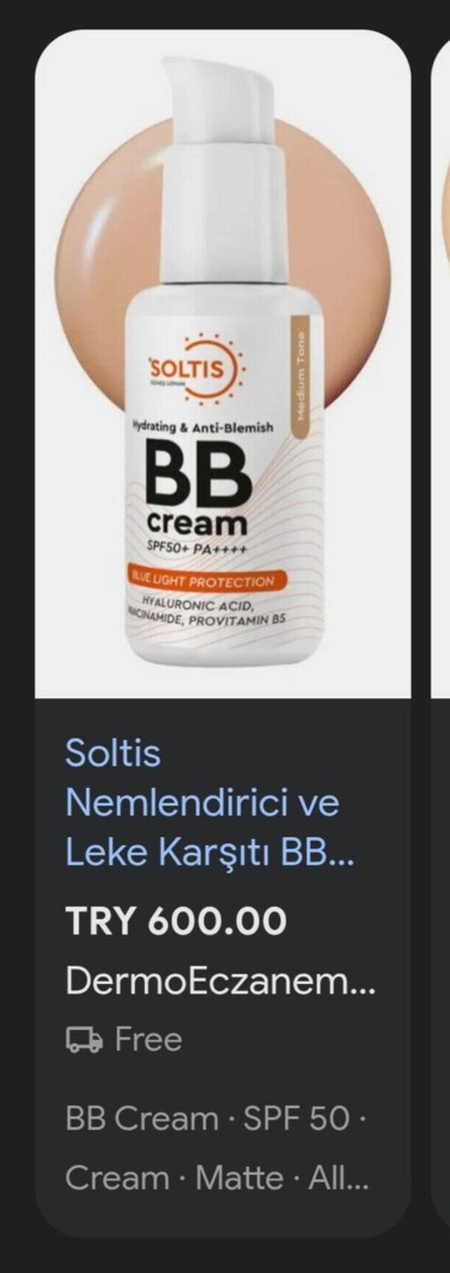 Soltis Leke karşıtı SPF50+ BBkrem Güneş Kremi Sunscreen Açık ton - Görsel 4