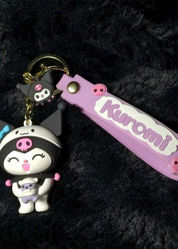 Kuromi 3D silikon anahtarlık - charm - çanta süsü - Görsel 2