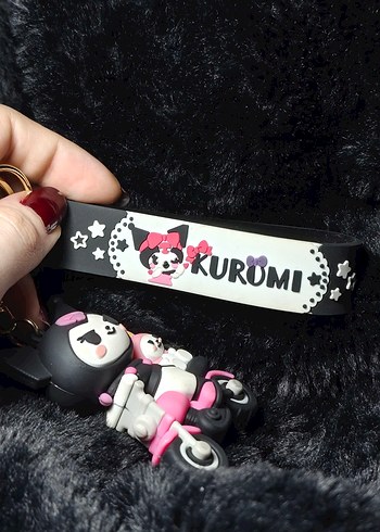 Kuromi & My melody 3D anahtarlık charm çanta süsü - Görsel 5