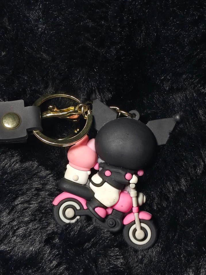 Kuromi & My melody 3D anahtarlık charm çanta süsü - Görsel 2