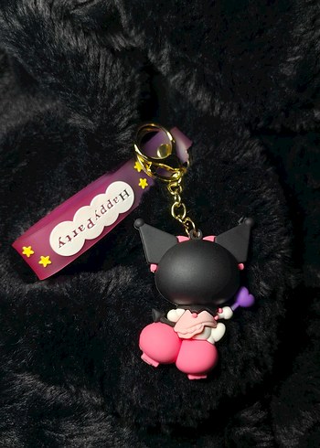 Kuromi 3D silikon anahtarlık - charm - çanta süsü - Görsel 3