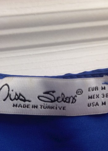 Parlak Mavi Uzun Kadın Elbise - Görsel 2