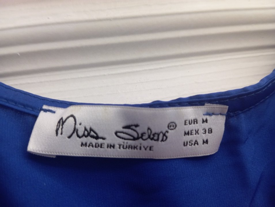 Parlak Mavi Uzun Kadın Elbise - Görsel 2