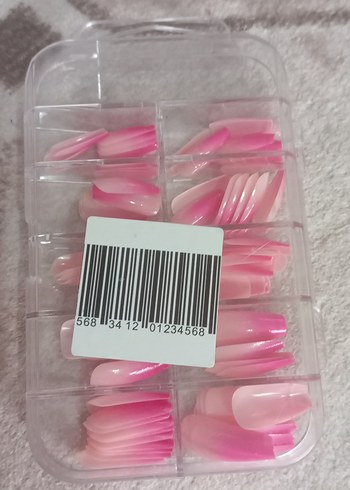 Pembe Ombre Tırnak Süsleri - Görsel 2