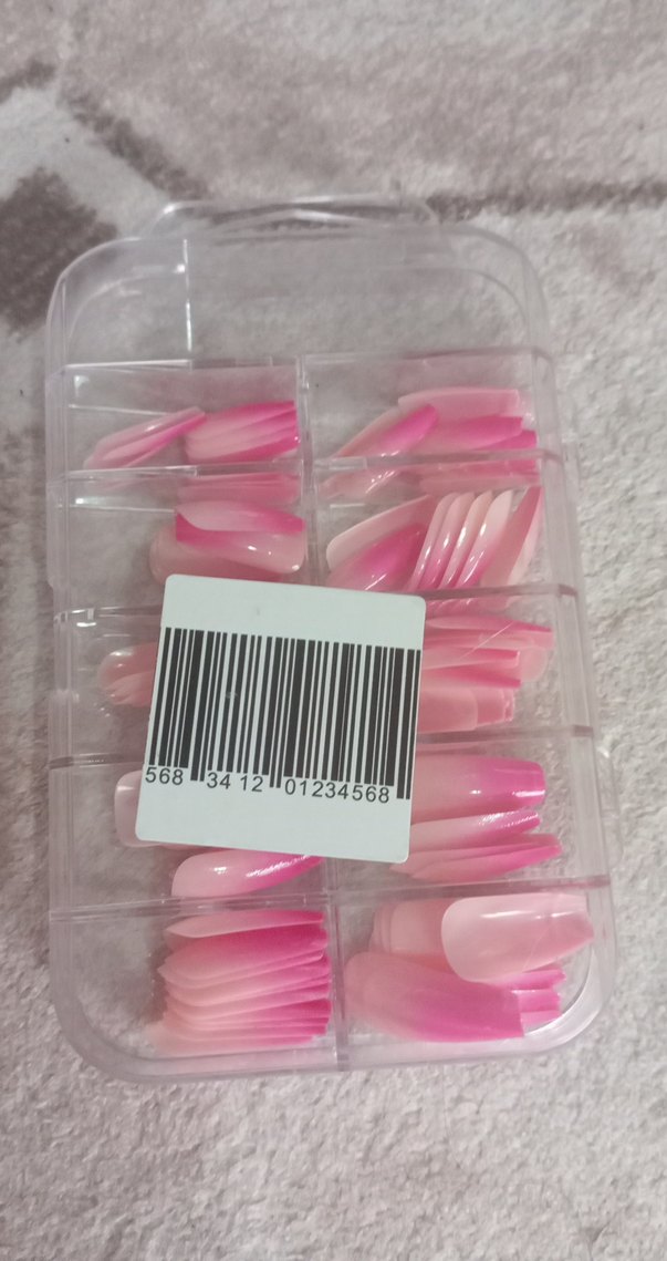 Pembe Ombre Tırnak Süsleri - Görsel 2