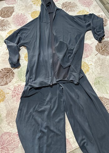 Gri Fermuarlı , Uzun Kollu, Rahat Kesim - Görsel 2