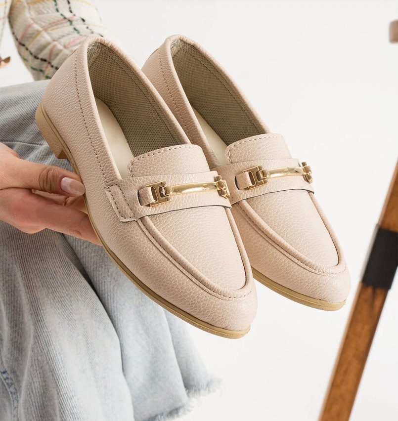 Bej Deri Tokalı Kadın Babet - Görsel 2