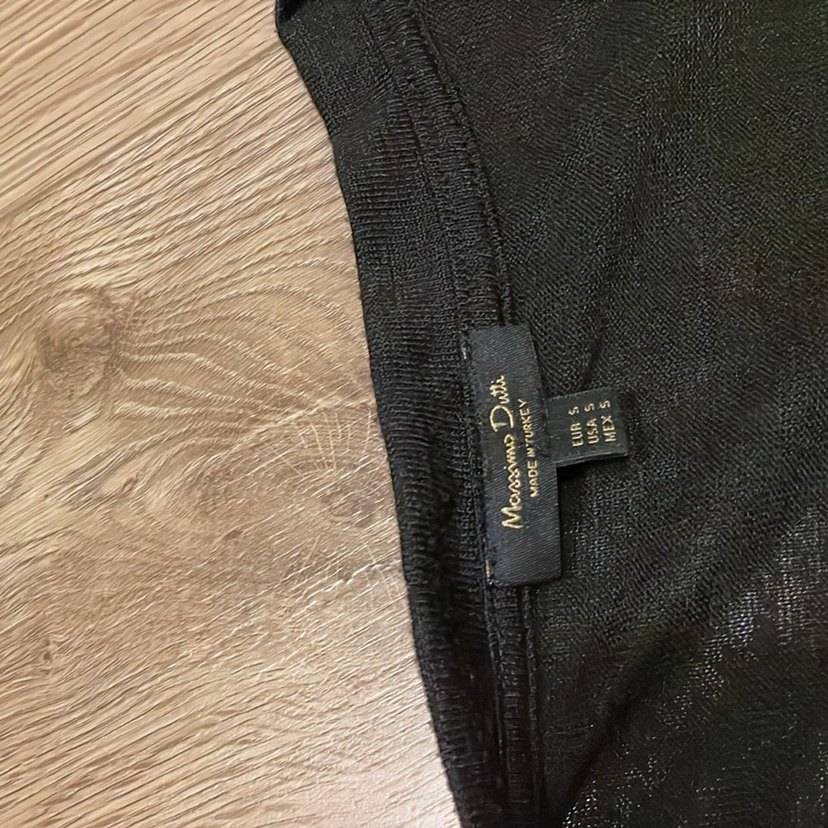 V Yaka Siyah Hamile Tişörtü - Görsel 3