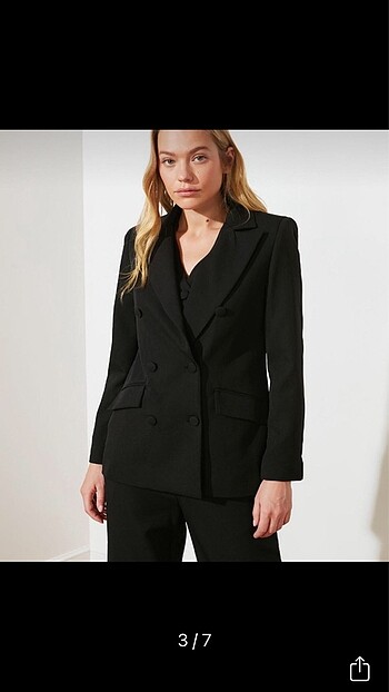 36 Beden Trendyolmilla siyah blazer ceket