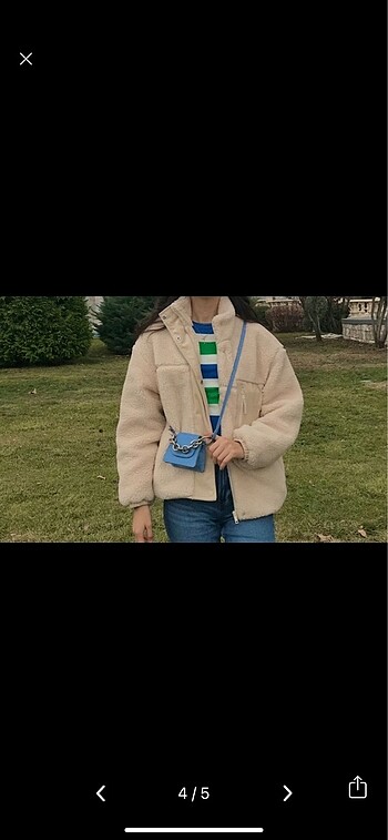 s Beden ten rengi Renk Pull&bear peluş mont