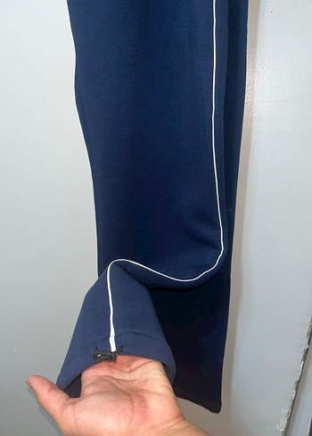 Erkek Lacivert Fermuarlı Eşofman Altı - Görsel 4