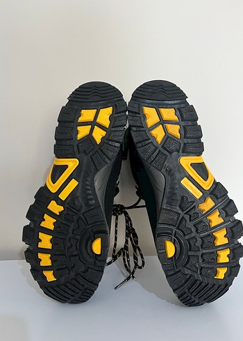 Siyah Sarı Bağcıklı Erkek Outdoor Ayakkabı - Görsel 4