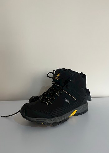 Siyah Sarı Bağcıklı Erkek Outdoor Ayakkabı - Görsel 2