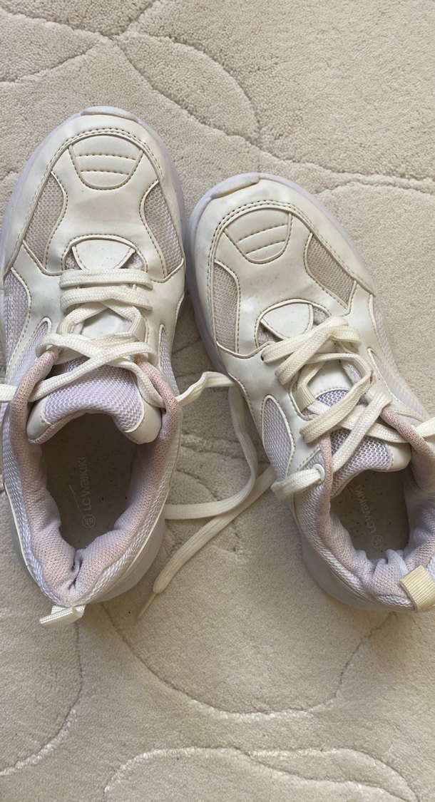 Beyaz Kadın Günlük Spor Ayakkabı - Görsel 4