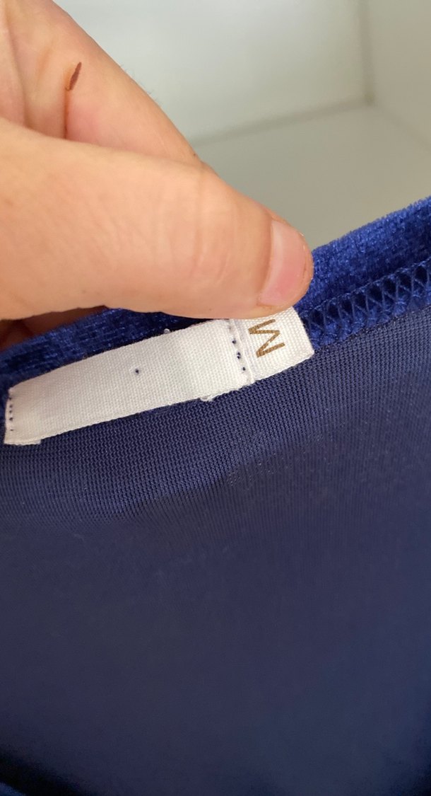 V Yaka Drapeli Lacivert Midi Elbise - Görsel 3