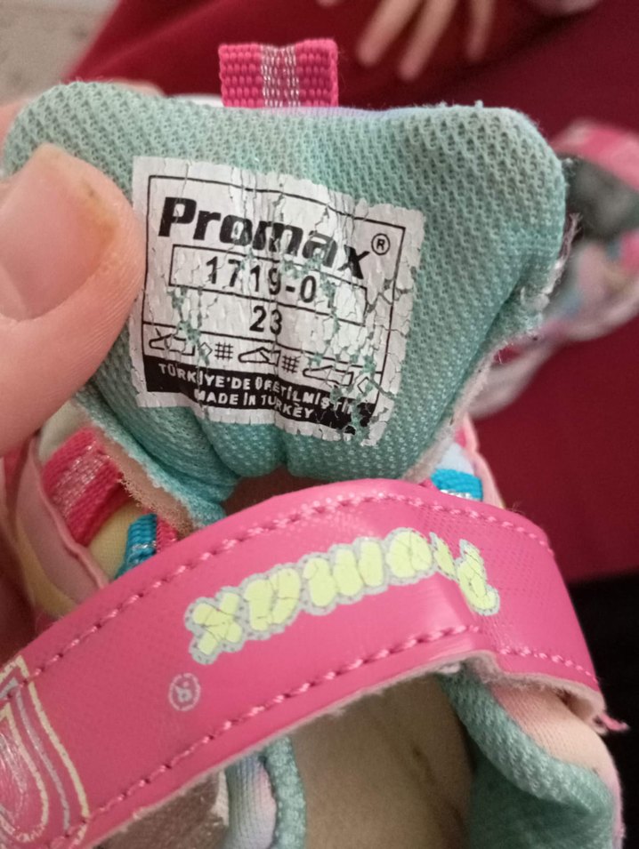 Kız Çocuk Pembe Batik Desenli Spor Ayakkabı - Görsel 3