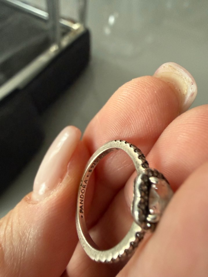 Pandora marka Kalp Motifli Kadın Yüzük - Görsel 5