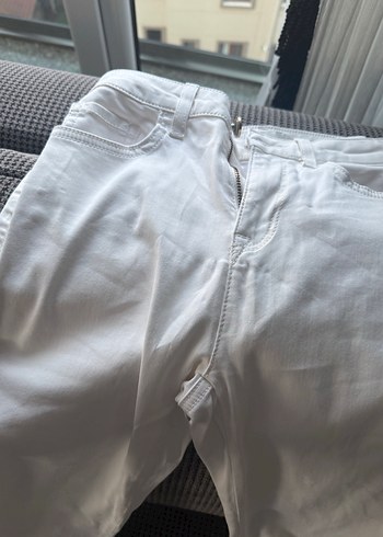 Kadın beyaz network jean - Görsel 4