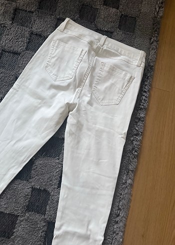 Kadın beyaz network jean - Görsel 6