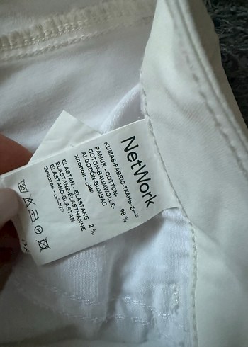 Kadın beyaz network jean - Görsel 3