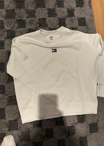 Tommy Hilfiger Beyaz Kadın Sweatshirt - Görsel 3