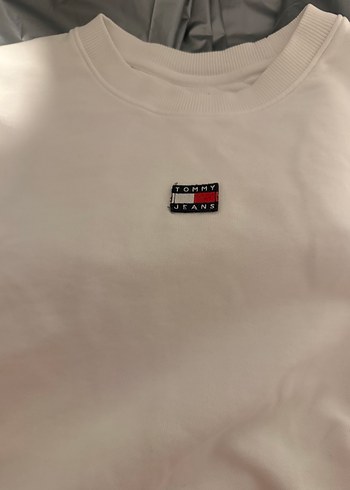 Tommy Hilfiger Beyaz Kadın Sweatshirt - Görsel 4