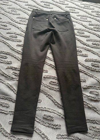 Siyah Elastik Kumaş Kadın Pantolon - Görsel 6