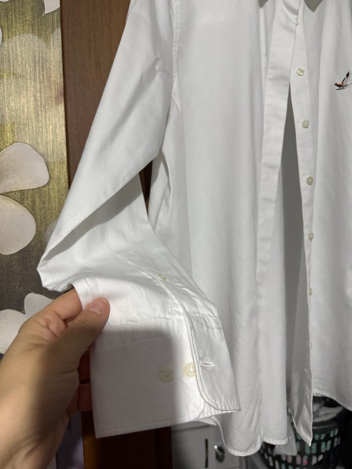 Beyaz Pamuklu kadın gömlek - Görsel 4