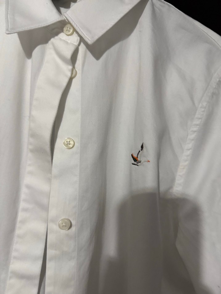 Beyaz Pamuklu kadın gömlek - Görsel 2