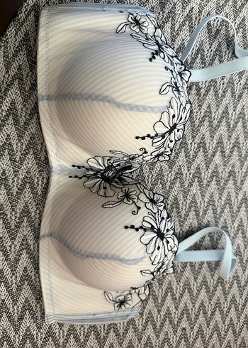 Nakışlı Beyaz Bohem Büstiyer - Görsel 3