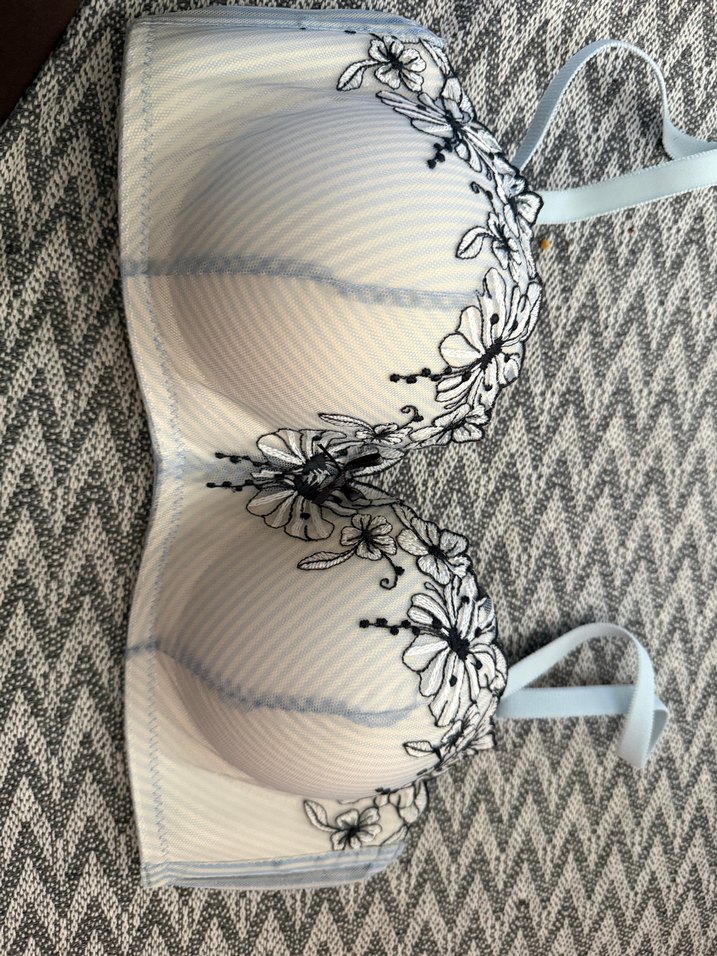 Nakışlı Beyaz Bohem Büstiyer - Görsel 3