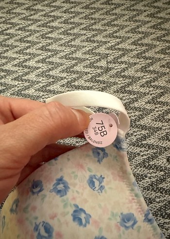 Çiçek Desenli Pembe Bohem Sütyen - Görsel 5