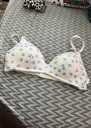 Çiçek Desenli Pembe Bohem Sütyen - Görsel 4