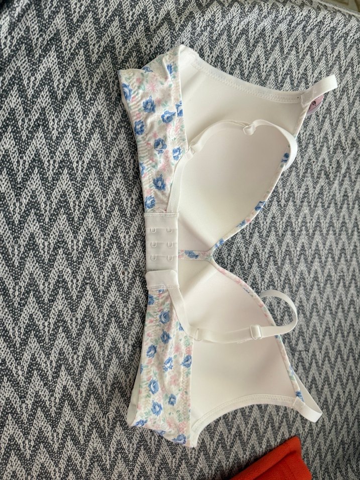 Çiçek Desenli Pembe Bohem Sütyen - Görsel 2