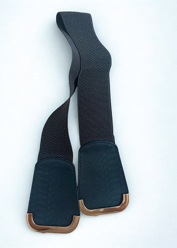 Lacivert - gold Tokalı Kadın Kemer - Görsel 3