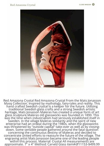 Red Amazona Crystal- Masq Collection - Görsel 5
