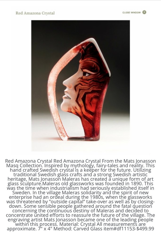 Red Amazona Crystal- Masq Collection - Görsel 5