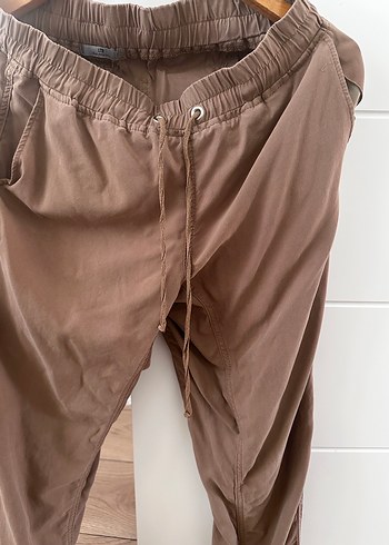 Taba-bej Kadın Bol Kesim Keten Pantolon - Görsel 2