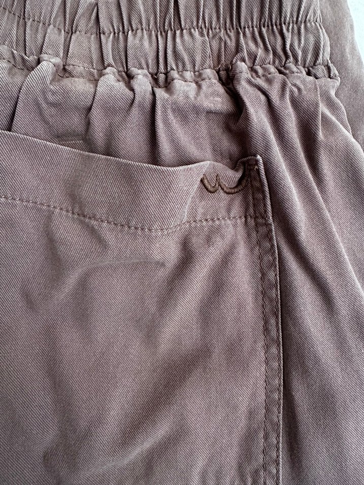 Taba-bej Kadın Bol Kesim Keten Pantolon - Görsel 3