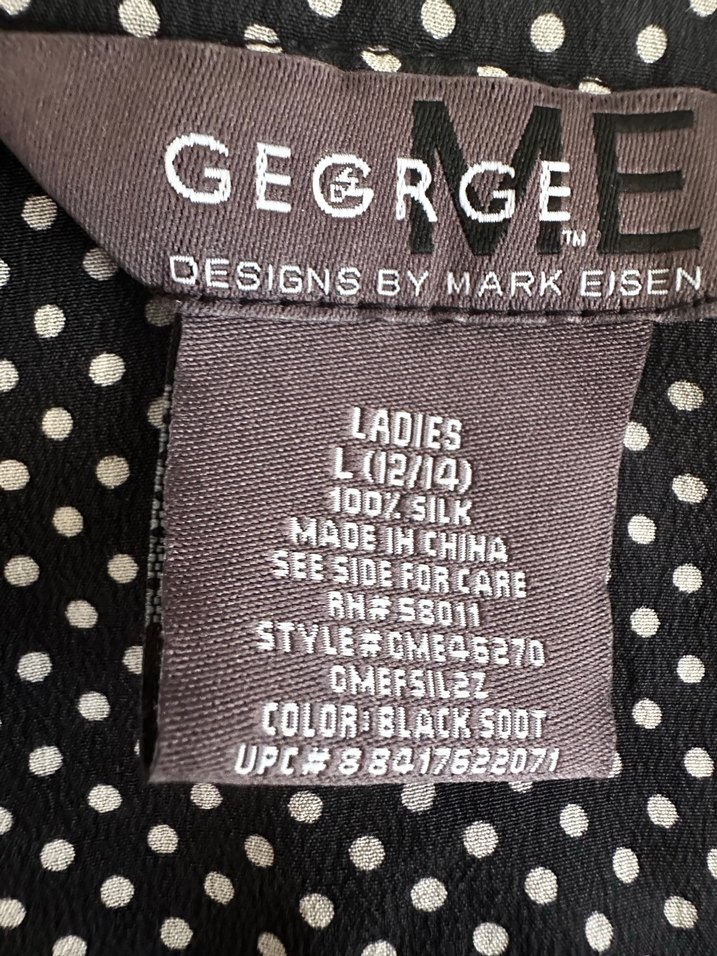 Düğmeli Puantiyeli Siyah Kadın Gömlek - Görsel 4