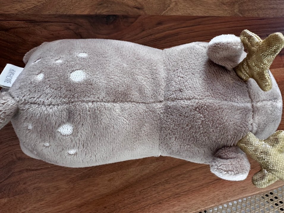 Gri ve Kahverengi Peluş Oyuncak - Görsel 2