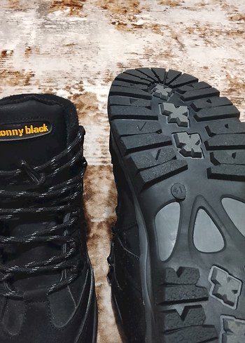 Siyah Bağcıklı Erkek Kauçuk Bot - Görsel 6