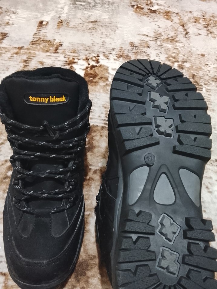 Siyah Bağcıklı Erkek Kauçuk Bot - Görsel 5