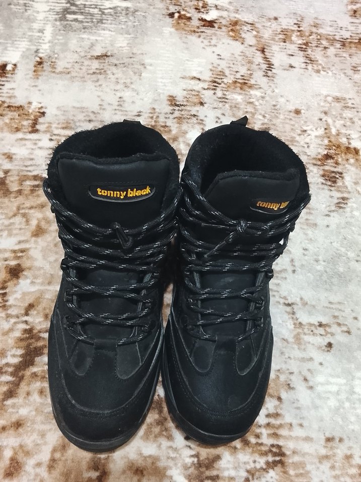 Siyah Bağcıklı Erkek Kauçuk Bot - Görsel 3