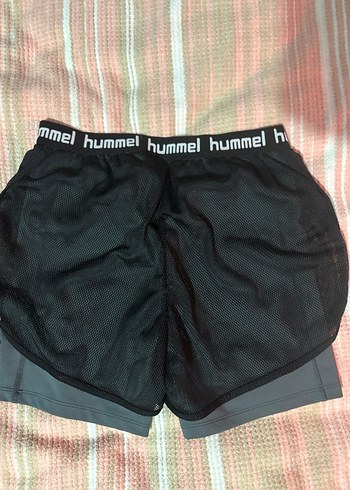 Siyah Hummel Bantlı Mini Spor Şort - Görsel 3