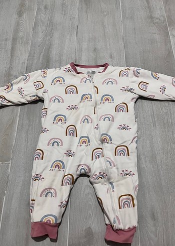 Kız Bebek Fermuarlı Uzun Kollu uyku tulumu