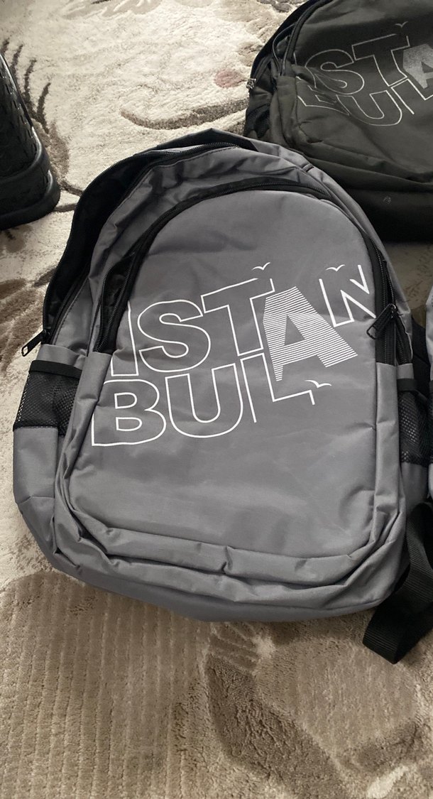 Gri Baskılı Erkek Sırt Çantası adeti 200 - Görsel 2