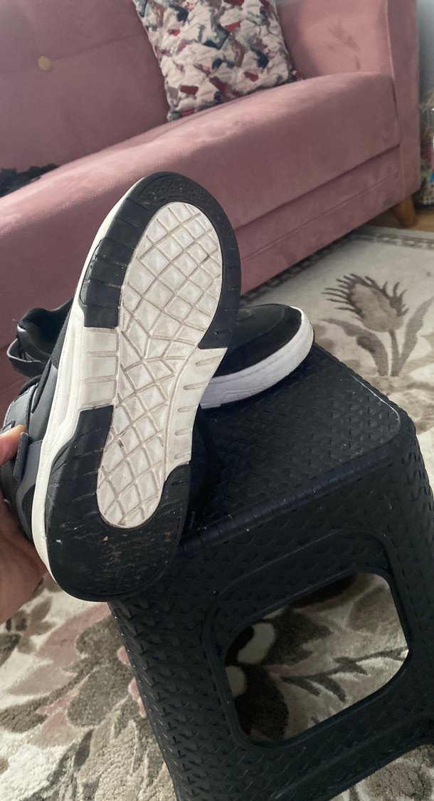 Siyah Bağcıklı Kadın Spor Ayakkabı - Görsel 2