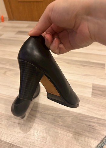 Siyah Kadın Blok Topuklu Stiletto - Görsel 4