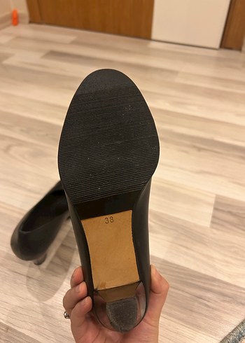 Siyah Kadın Blok Topuklu Stiletto - Görsel 3